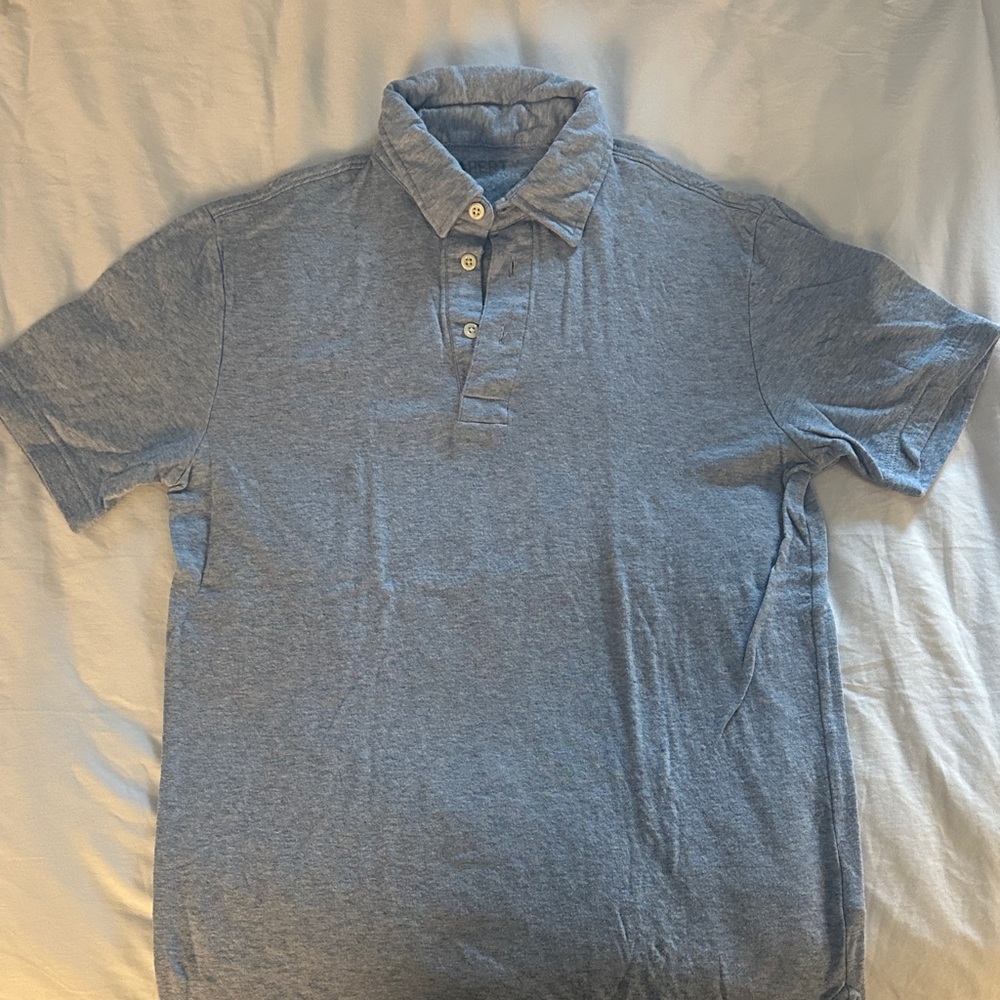 Faherty Men's Light Blue Cloud Polo Shirt